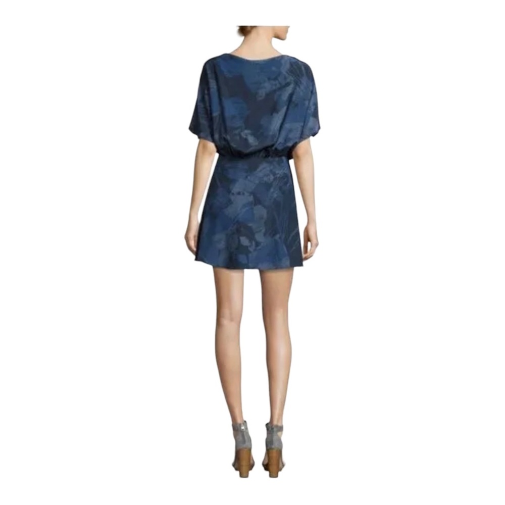 Halston Heritage Sunburst Floral Mini Dress Size 12 100% Silk NWT - Picture 2 of 9